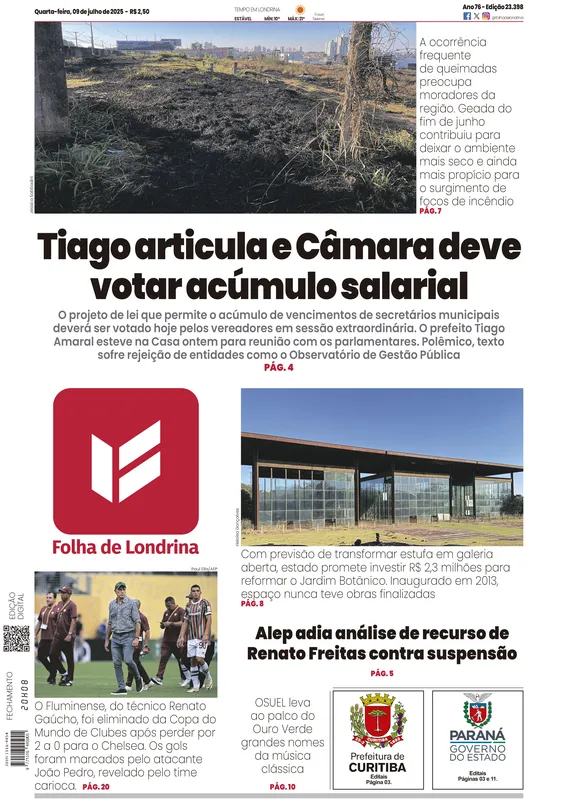Imagem ilustrativa da imagem Capa 09/07/2025
