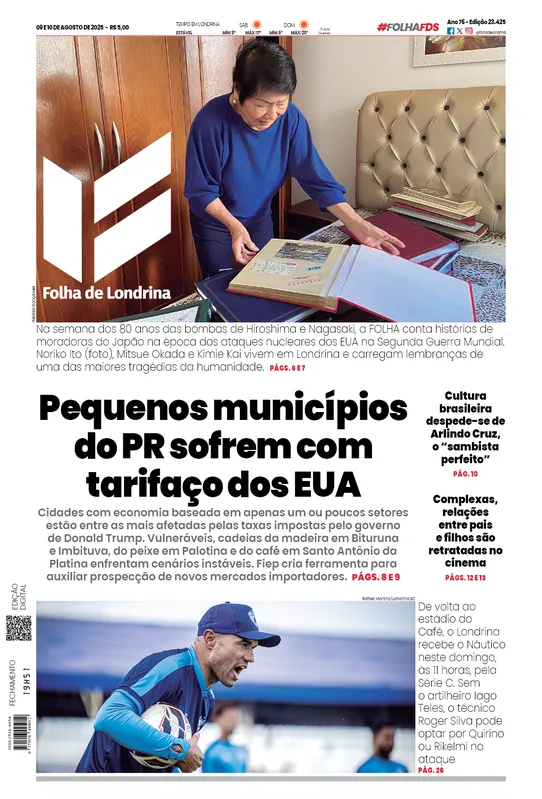 Imagem ilustrativa da imagem Capa 09/08/2025