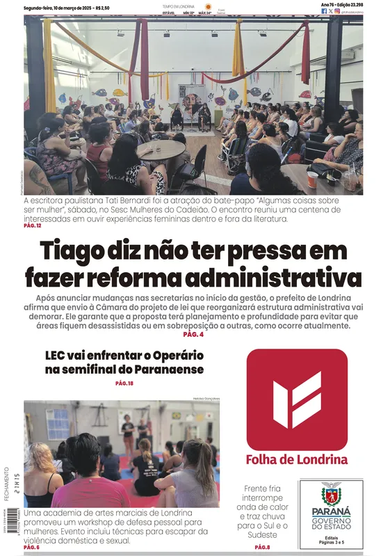 Imagem ilustrativa da imagem Capa 10/03/2025