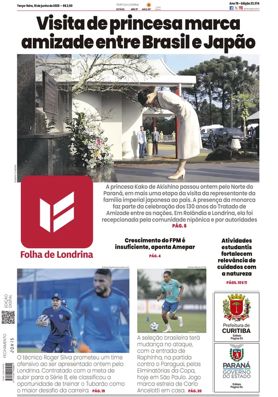 Imagem ilustrativa da imagem Capa 10/06/2025