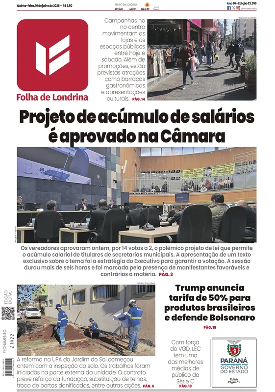 Imagem ilustrativa da imagem Capa 10/07/2025