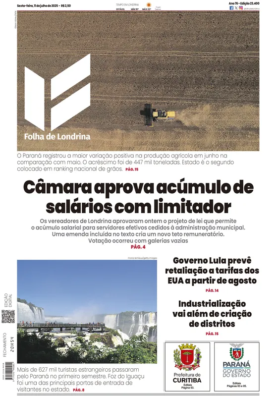Imagem ilustrativa da imagem Capa 11/07/2025