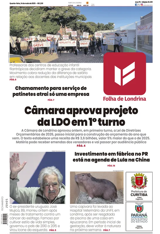 Imagem ilustrativa da imagem Capa 14/05/2025