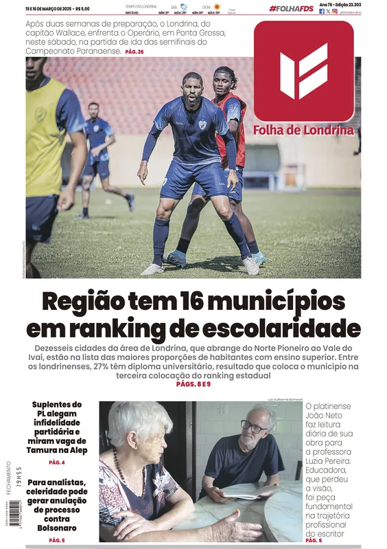 Imagem ilustrativa da imagem Capa 15/03/2025