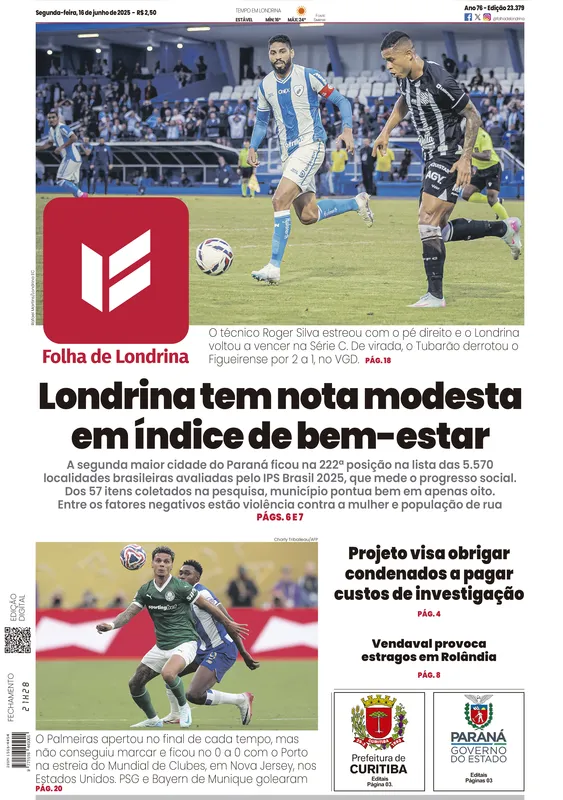 Imagem ilustrativa da imagem Capa 16/06/2025