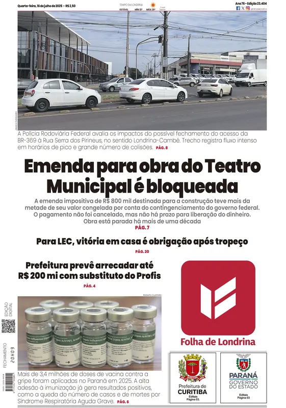 Imagem ilustrativa da imagem Capa 16/07/2025