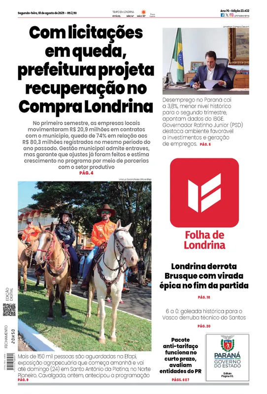 Imagem ilustrativa da imagem Capa 18/08/2025