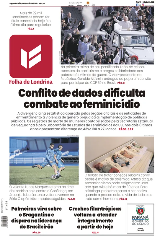 Imagem ilustrativa da imagem Capa 19/05/2025