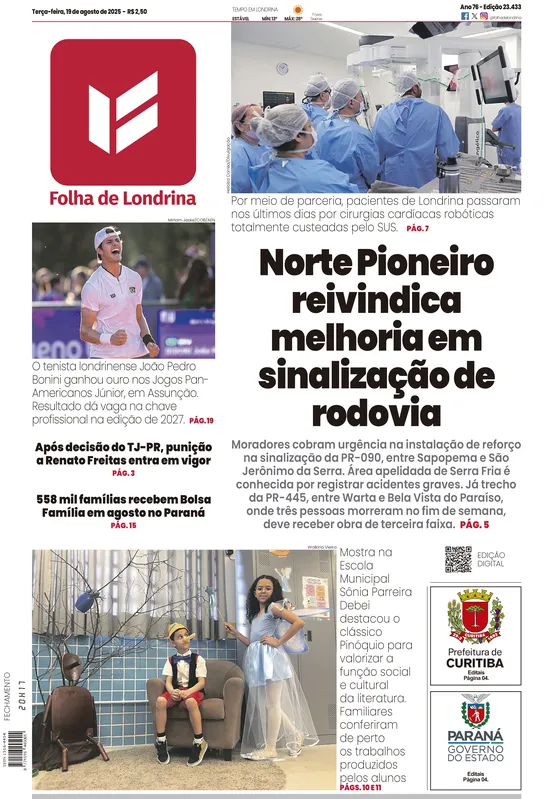 Imagem ilustrativa da imagem Capa 19/08/2025