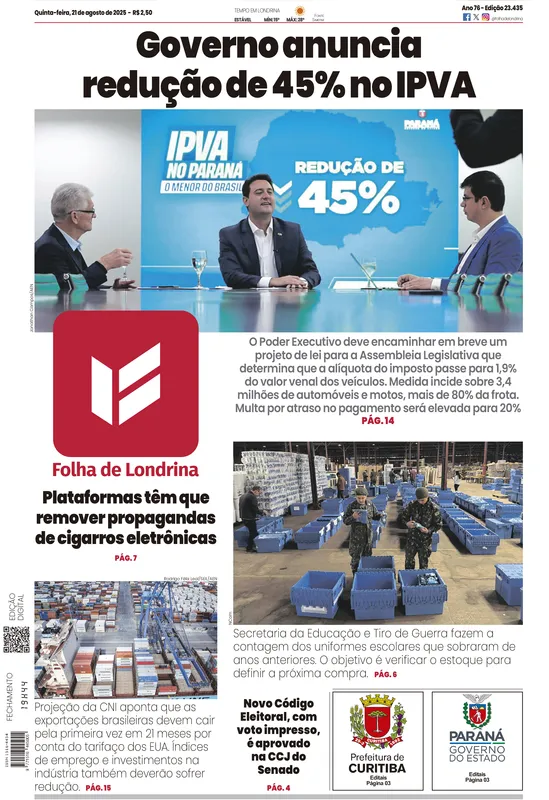Imagem ilustrativa da imagem Capa 21/08/2025