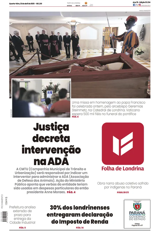 Imagem ilustrativa da imagem Capa 23/04/2025