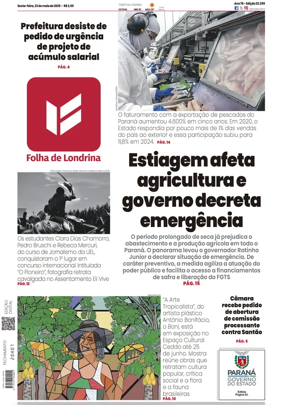 Imagem ilustrativa da imagem Capa 23/05/2025