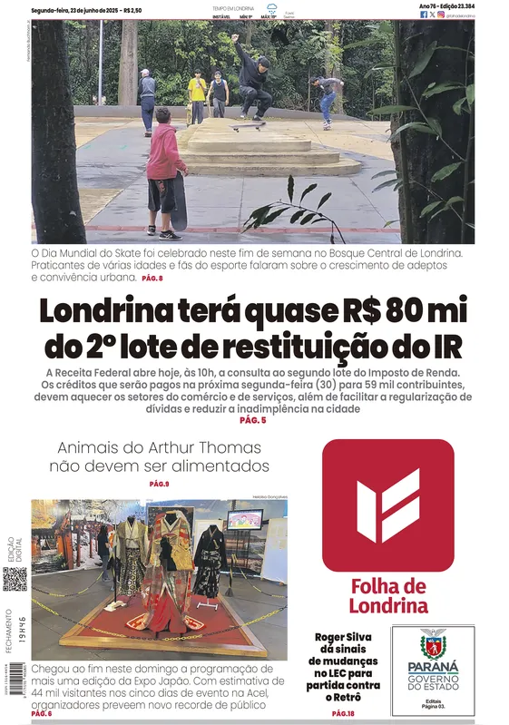Imagem ilustrativa da imagem Capa 23/06/2025