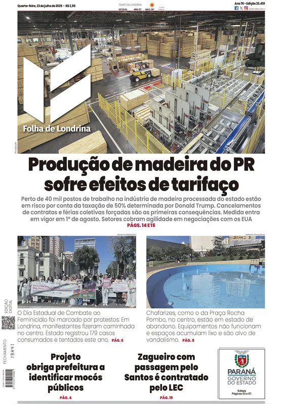 Imagem ilustrativa da imagem Capa 23/07/2025
