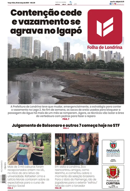 Imagem ilustrativa da imagem Capa 25/03/2025