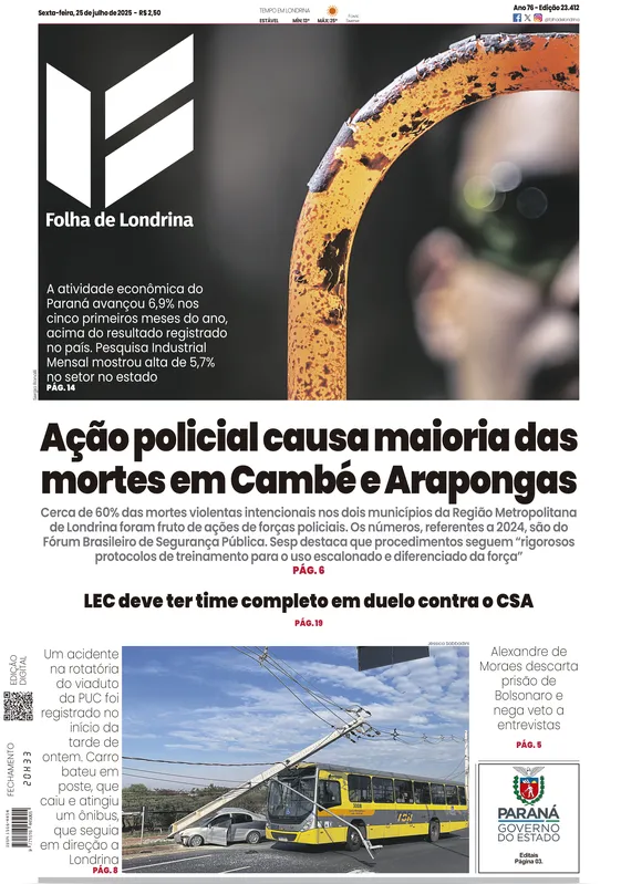 Imagem ilustrativa da imagem Capa 25/07/2025