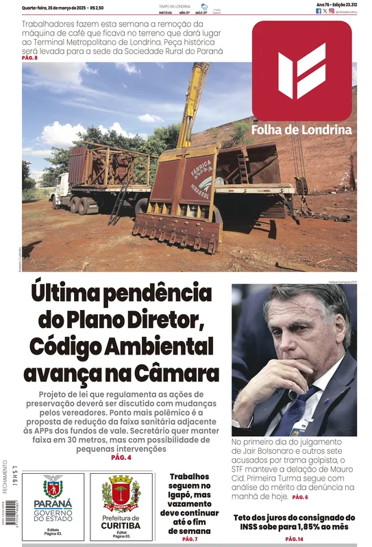 Imagem ilustrativa da imagem Capa 26/03/2025