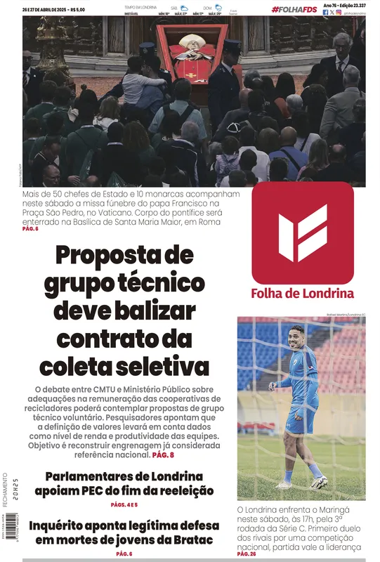 Imagem ilustrativa da imagem Capa 26/04/2025