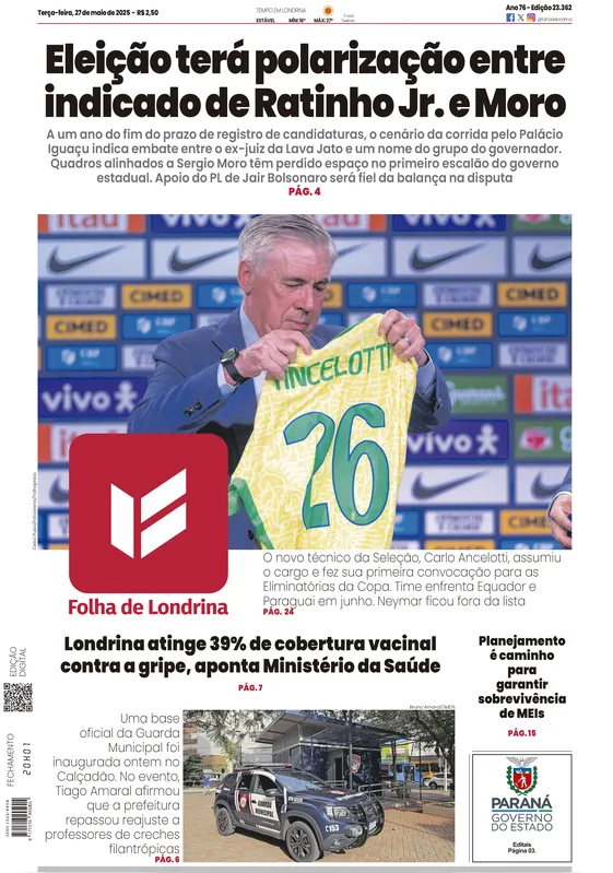 Imagem ilustrativa da imagem Capa 27/05/2025