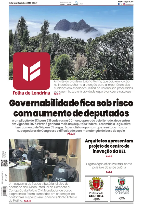 Imagem ilustrativa da imagem Capa 27/06/2025