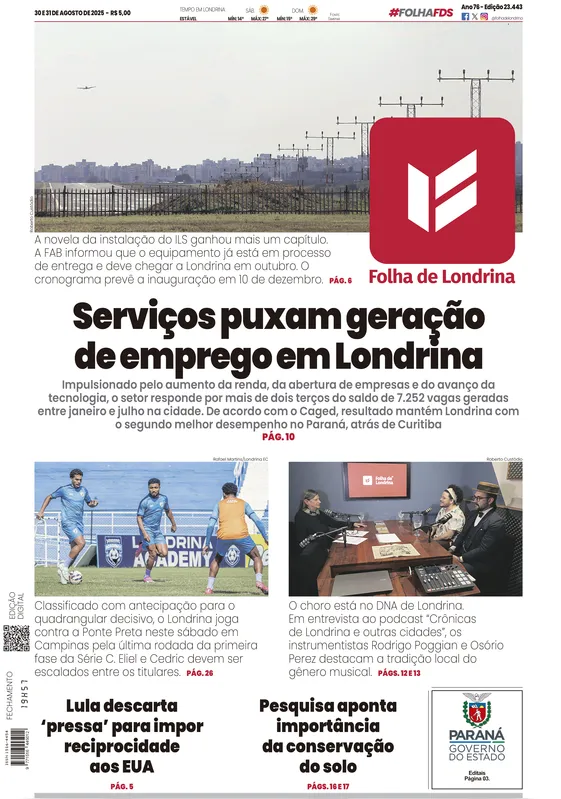 Imagem ilustrativa da imagem Capa 30/08/2025