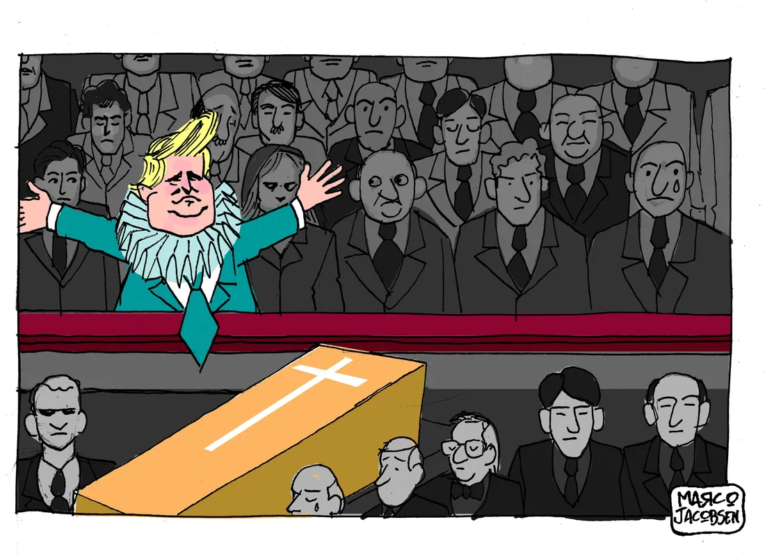 Imagem ilustrativa da imagem Charge do dia 28/04/2025