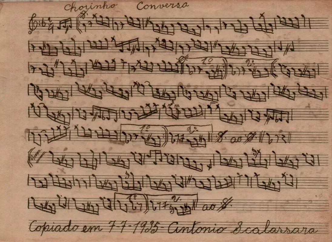"Chorinho Conversa", música de Antônio Scalassara, de 1935