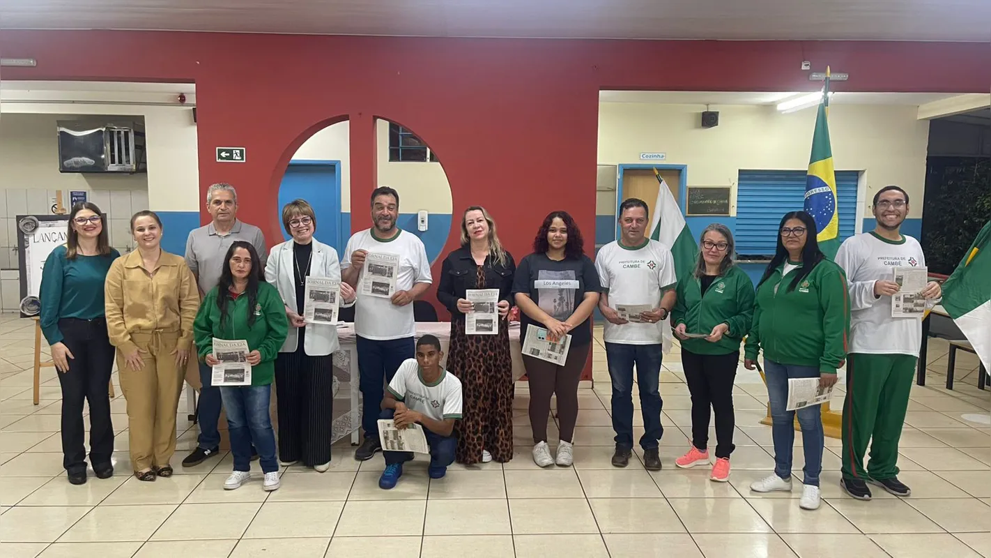 Estudantes da EJA - Educação de Jovens e Adultos - de Cambé produzem um jornal que está na segunda edição e reflete a expressão da comunidade escolar