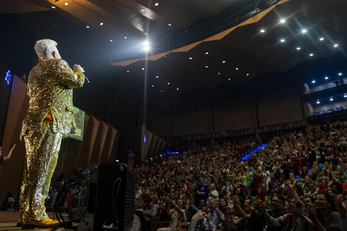 Milton Cunha foi o mestre de cerimônias na abertura