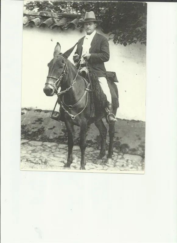 Nonno José Pellegrini quando trabalhou como tropeiro