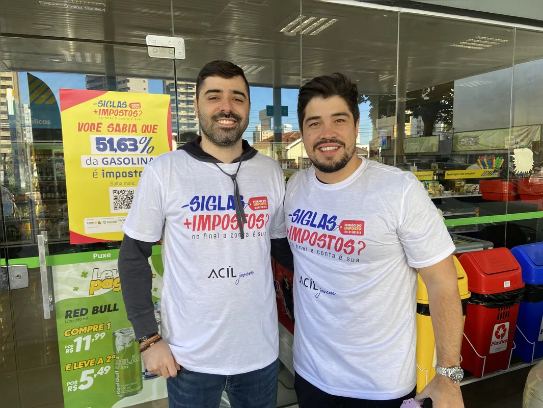 Guilherme Lopes e Guilherme Bittencourt, organizadores do evento: impacto do imposto no bolso dos consumidores