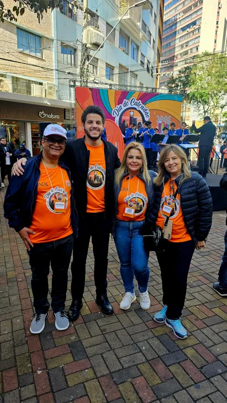 Coordenador do núcleo calçadão Londrina, Wilsonei Mattos, Vereador Giovani Mattos, Patrícia Teló e Silvana Oliveira