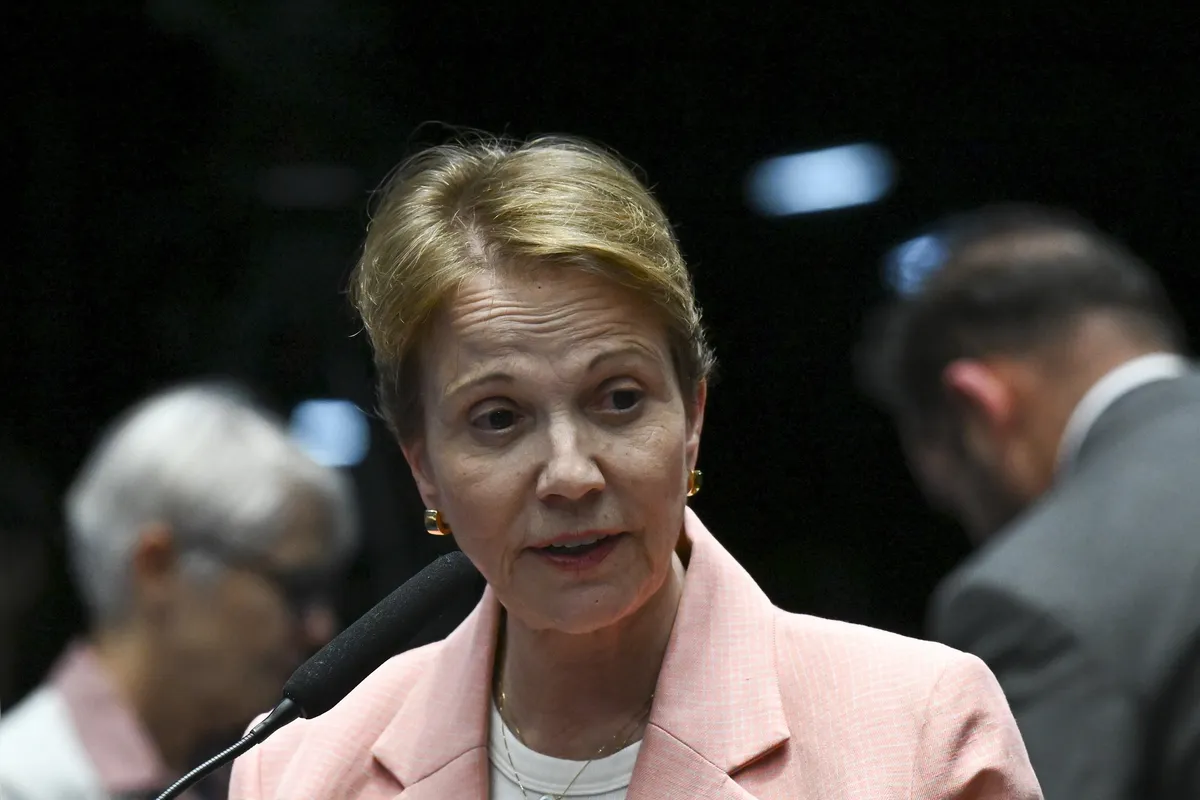 Tereza Cristina (PP-MS), ex-ministra da Agricultura de Bolsonaro e líder do PP no Senado, integra a missão externa que viajará aos Estados Unidos