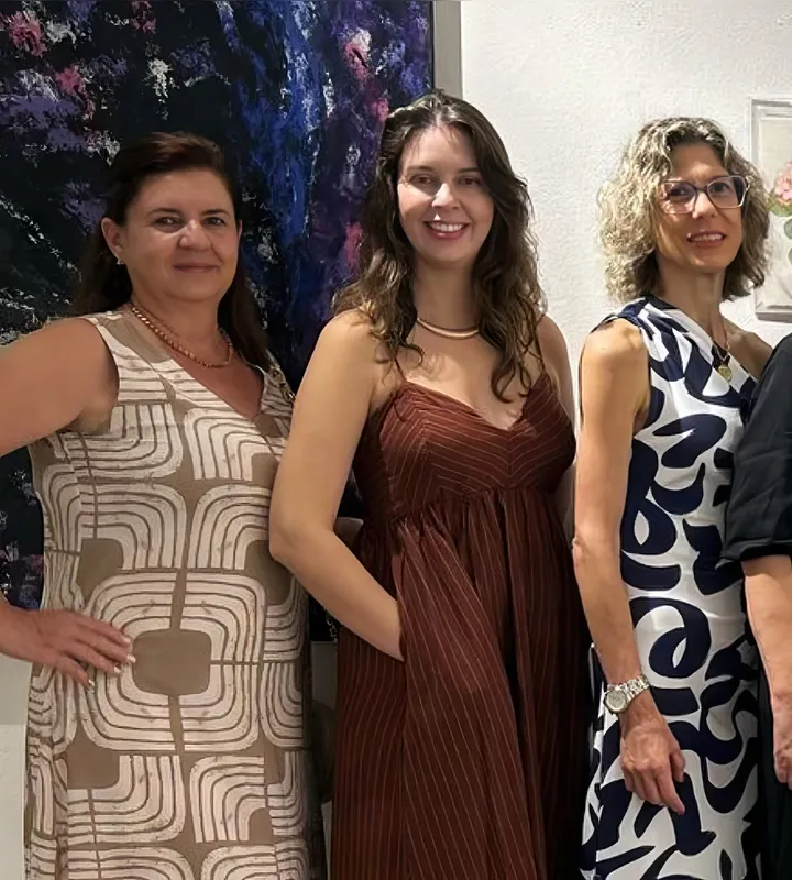 Jussara Pedroso Lima Matarelli, Nathalia Lima Moreira e Ruth Grassano