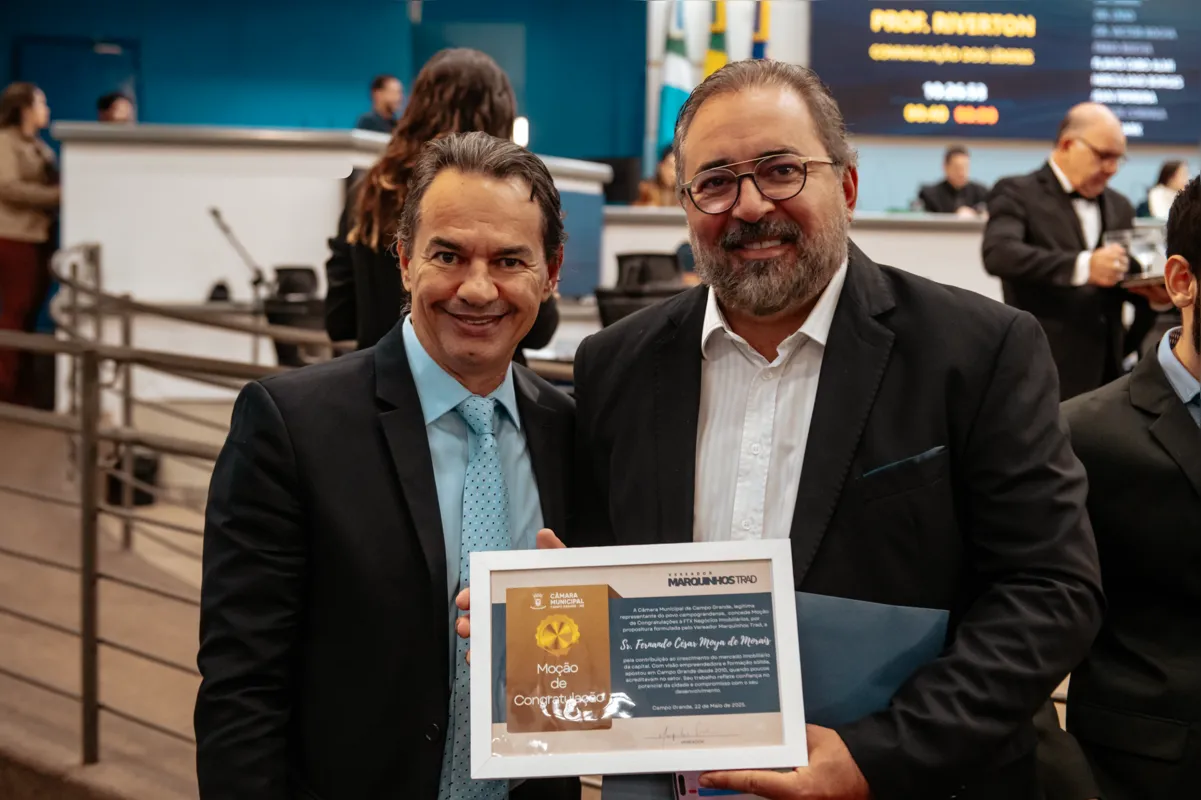 Imagem ilustrativa da imagem Fernando Moya de Morais: Moção de Congratulação em Campo Grande