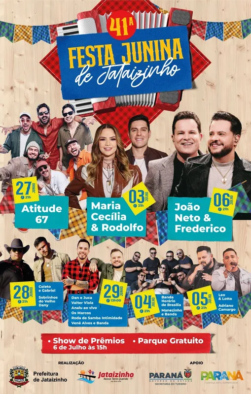 Imagem ilustrativa da imagem Festa Junina de Jataizinho começa nesta sexta-feira