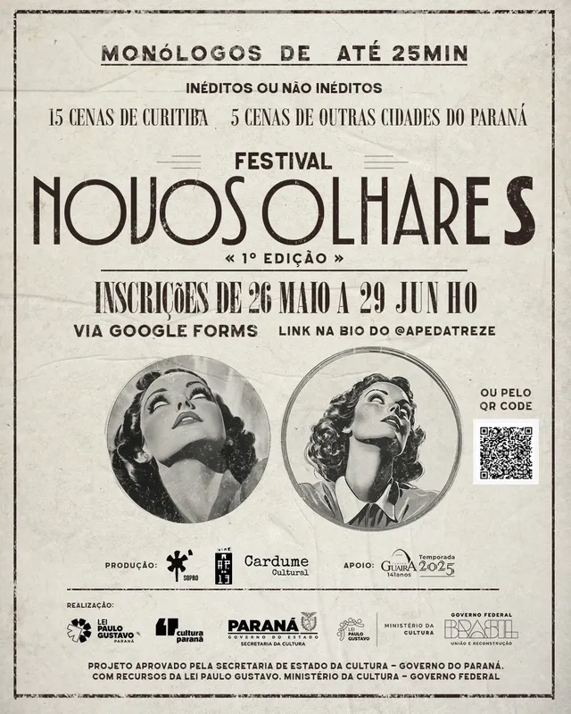 Imagem ilustrativa da imagem Festival do PR abre inscrições para monólogos