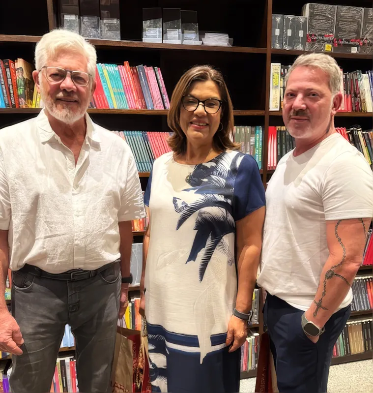 Márcio Almeida, Célia Catussi e Júnior Martinelli
