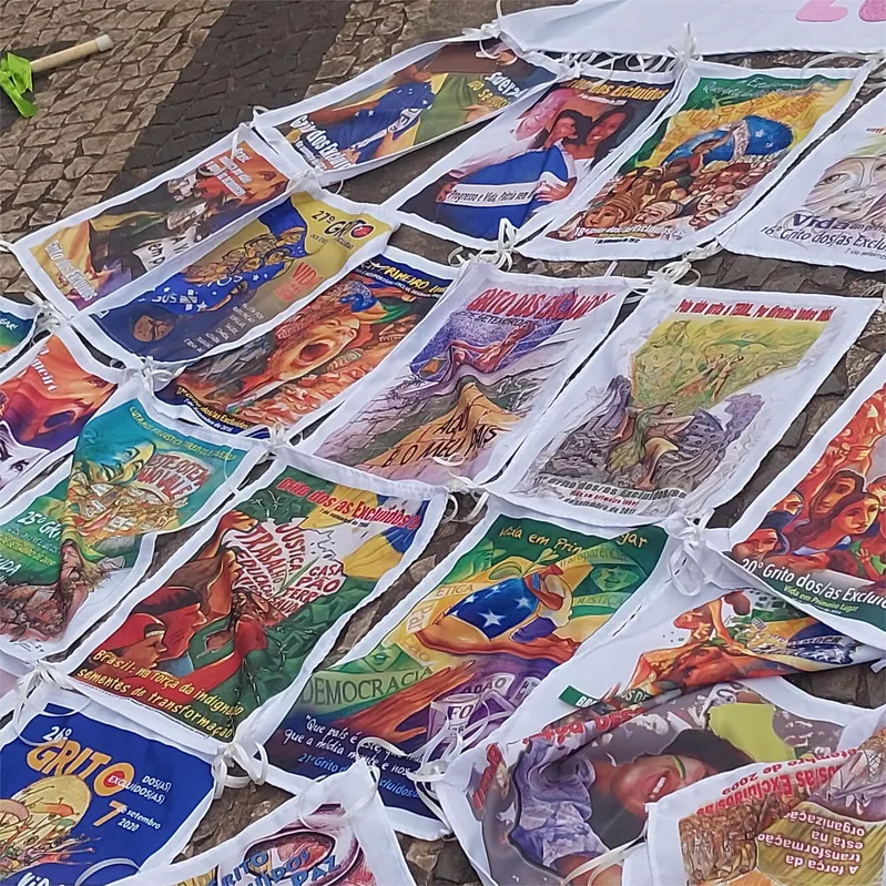 O trabalho artístico das pastorais comunitárias se destacaram no Calçadão