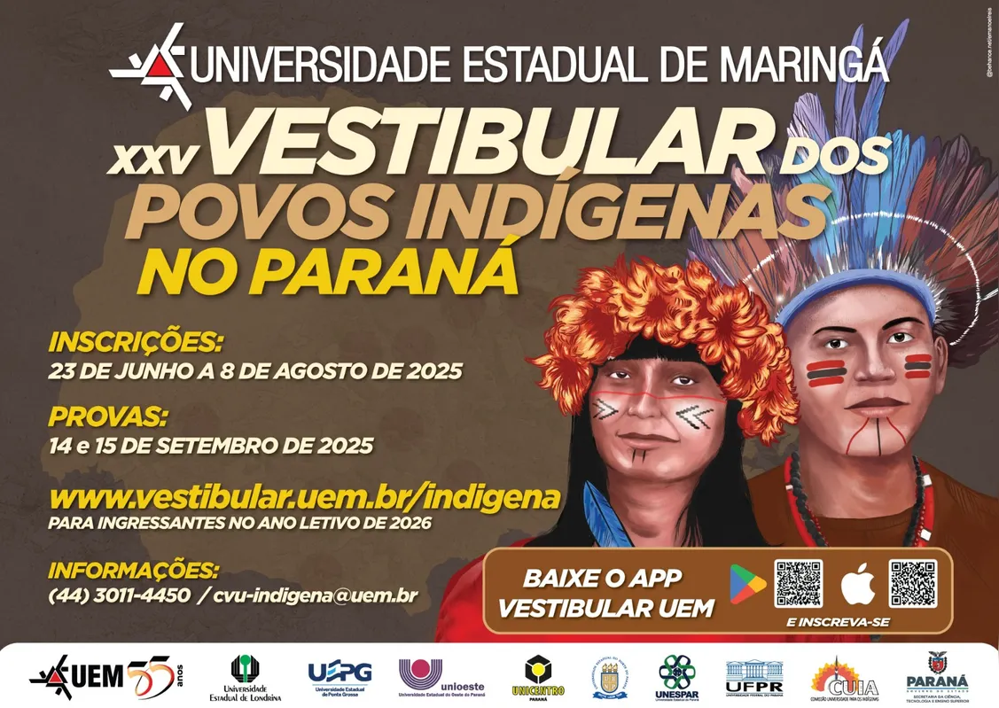 Imagem ilustrativa da imagem Inscrições para o Vestibular dos Povos Indígenas do PR terminam sexta-feira