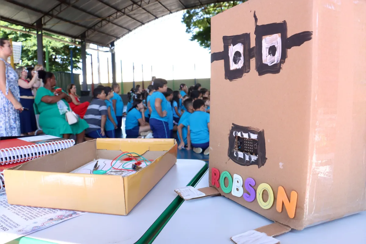 Este ano, o lançamento do projeto de Letramento  Digital foi na Escola Municipal Joaquim Vicente de Castro