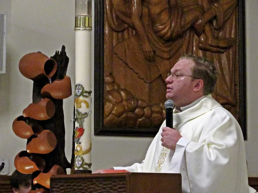 Padre Rodolfo Trisltz, pároco e reitor do Santuário de Nossa Senhora Aparecida de Londrina