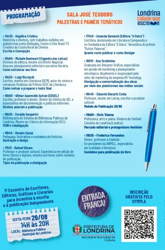 Imagem ilustrativa da imagem Londrina realiza 1º Encontro da cadeia produtiva do livro