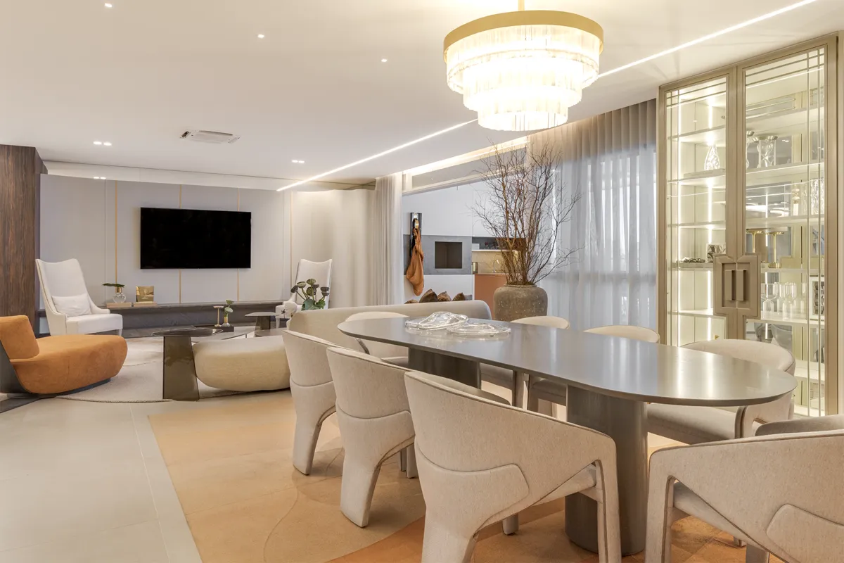 O Lótus traz apartamentos de 279 m² de área privativa com quatro suítes e varanda gourmet com churrasqueira