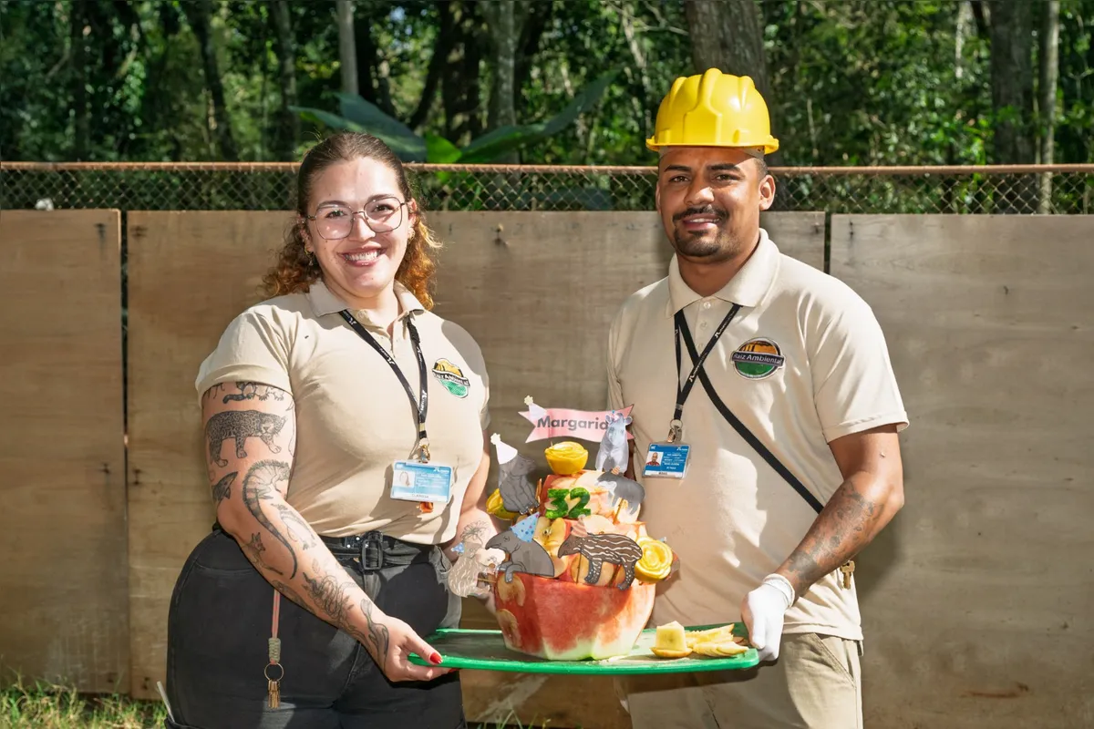 A festa foi preparada com carinho pelos cuidadores Clarissa Asevedo e Misael Oliveira