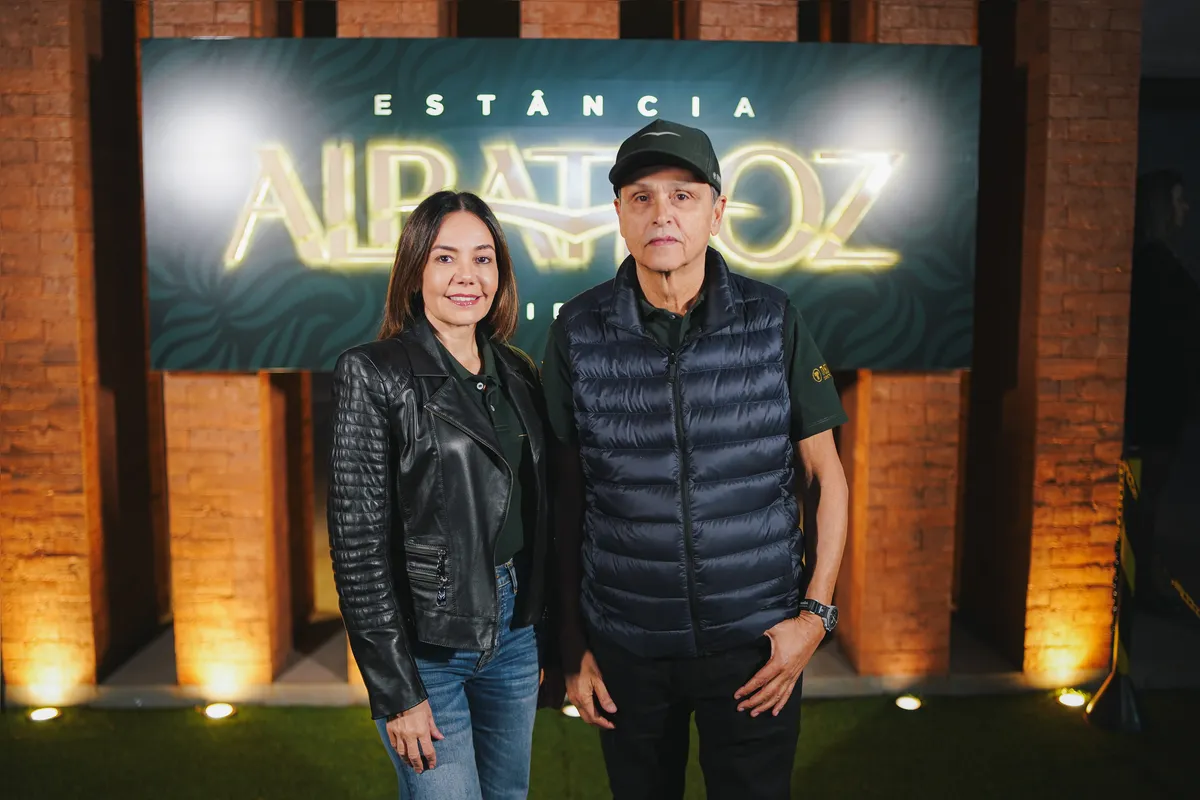 A CEO da Pitol Empreendimentos Imobiliários, Cristiana Pitol Grassano e Luiz Henrique Taboada, da Taboada Negócios Imobiliários