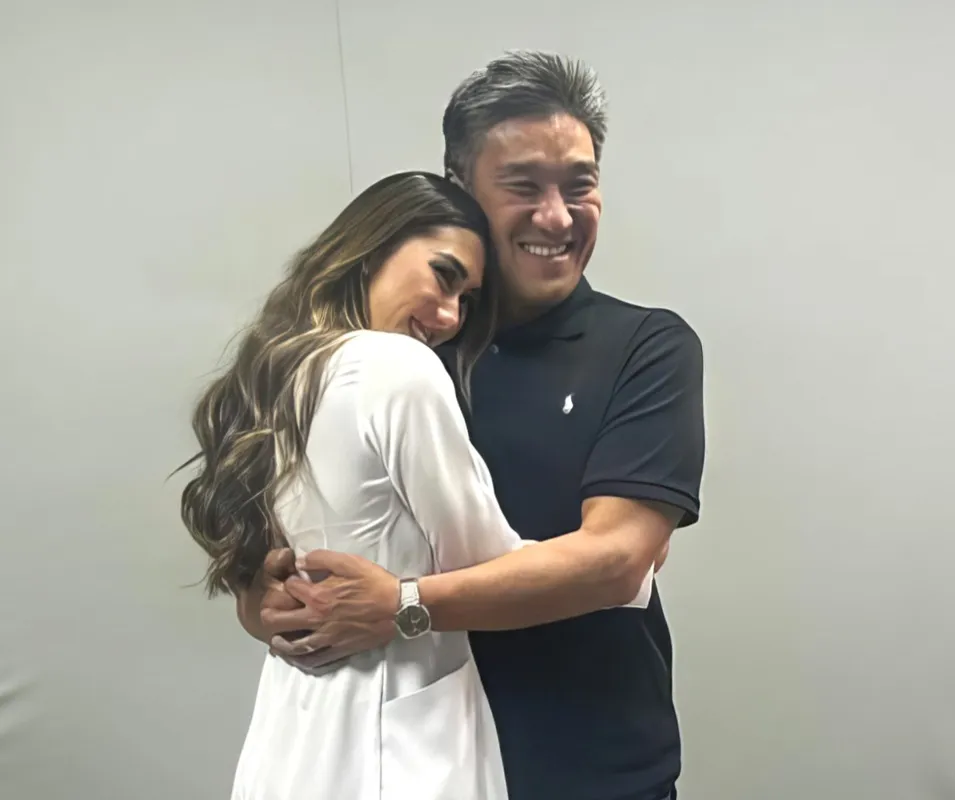 Gabriela e seu pai Marco Miguita, cardiologista e hemodinamicista