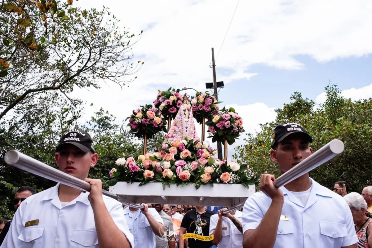 Procissão em homenagem à Nossa Senhora do Rocio, em Paranaguá