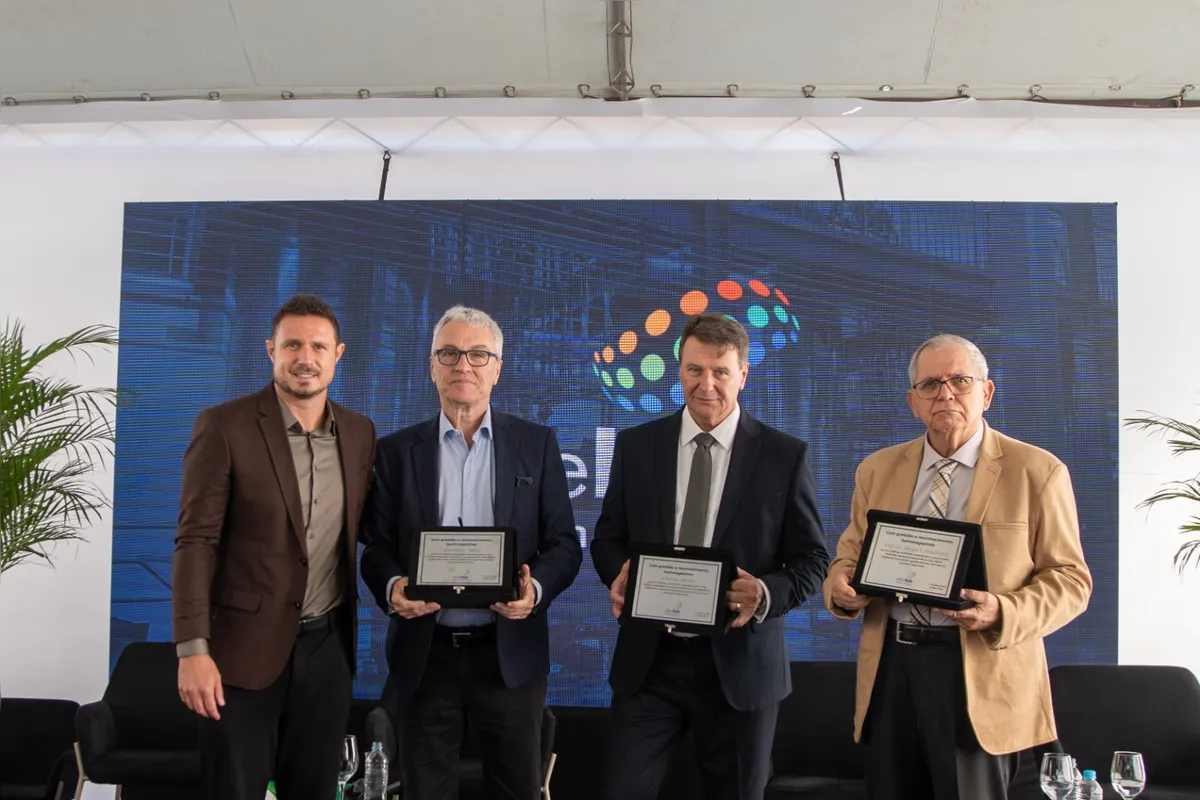 Ronaldo Dalio, Uriel Rotta, Santiago Wirsch e Sérgio Pascholati, sócios e investidores
