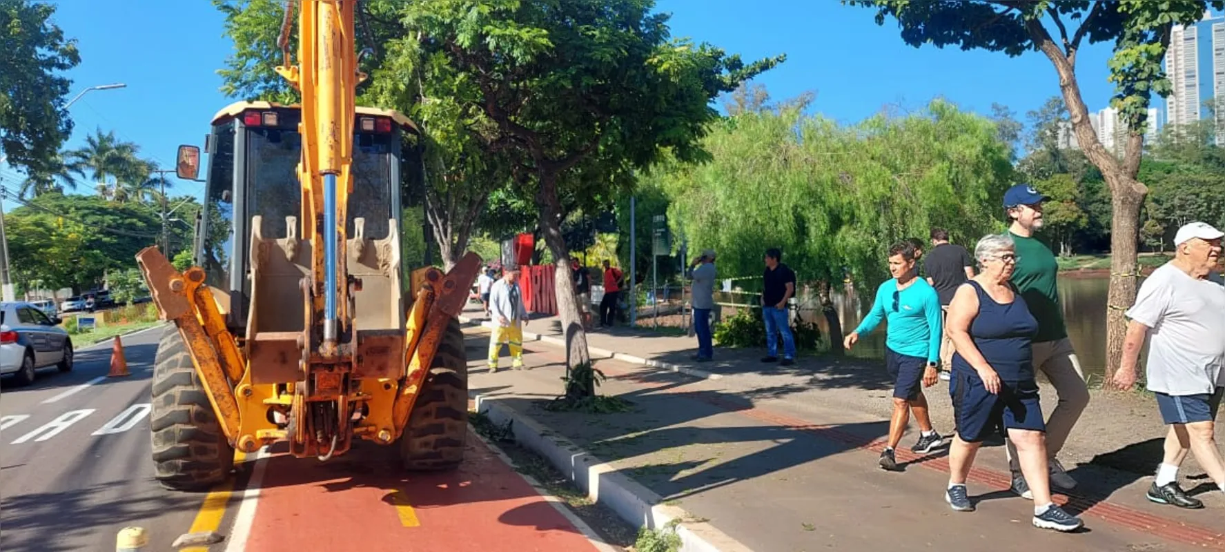 Imagem ilustrativa da imagem Novo vazamento no Igapó é identificado pela prefeitura